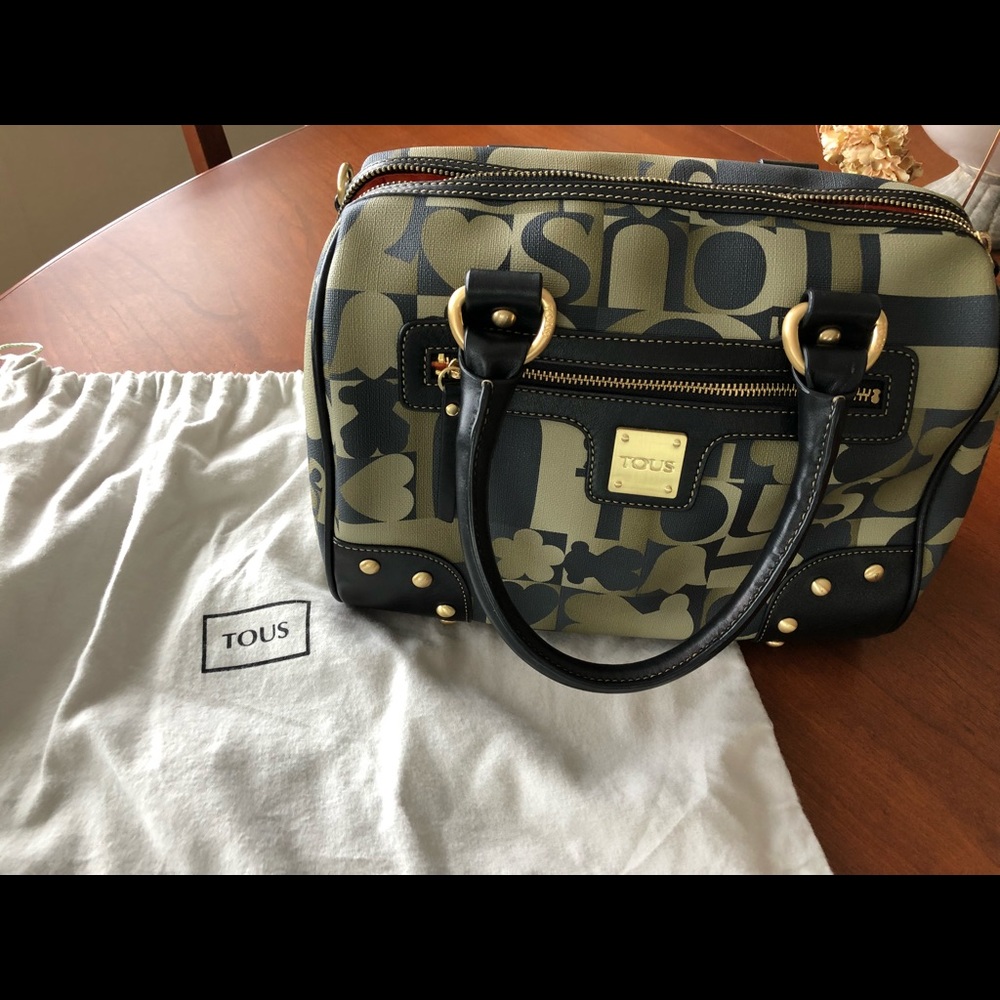 TOUS vinyl and leather handbag